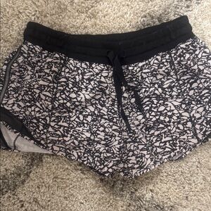 Lululemon Athletica Black Stretch Waist Shorts